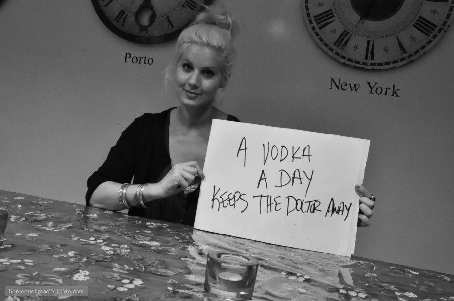 A Vodka A Day Keeps The Doctor Away